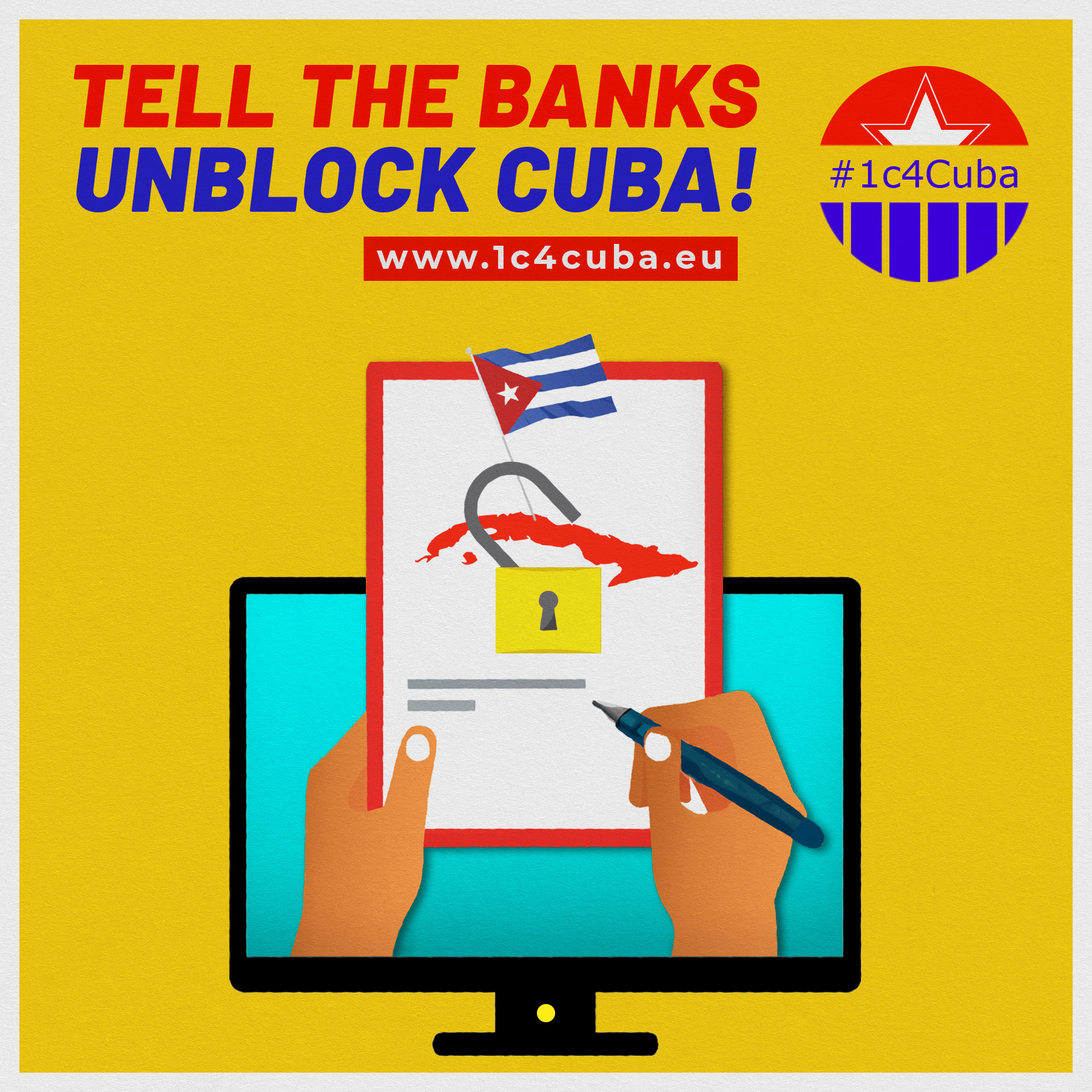 tell the banks unblock cuba